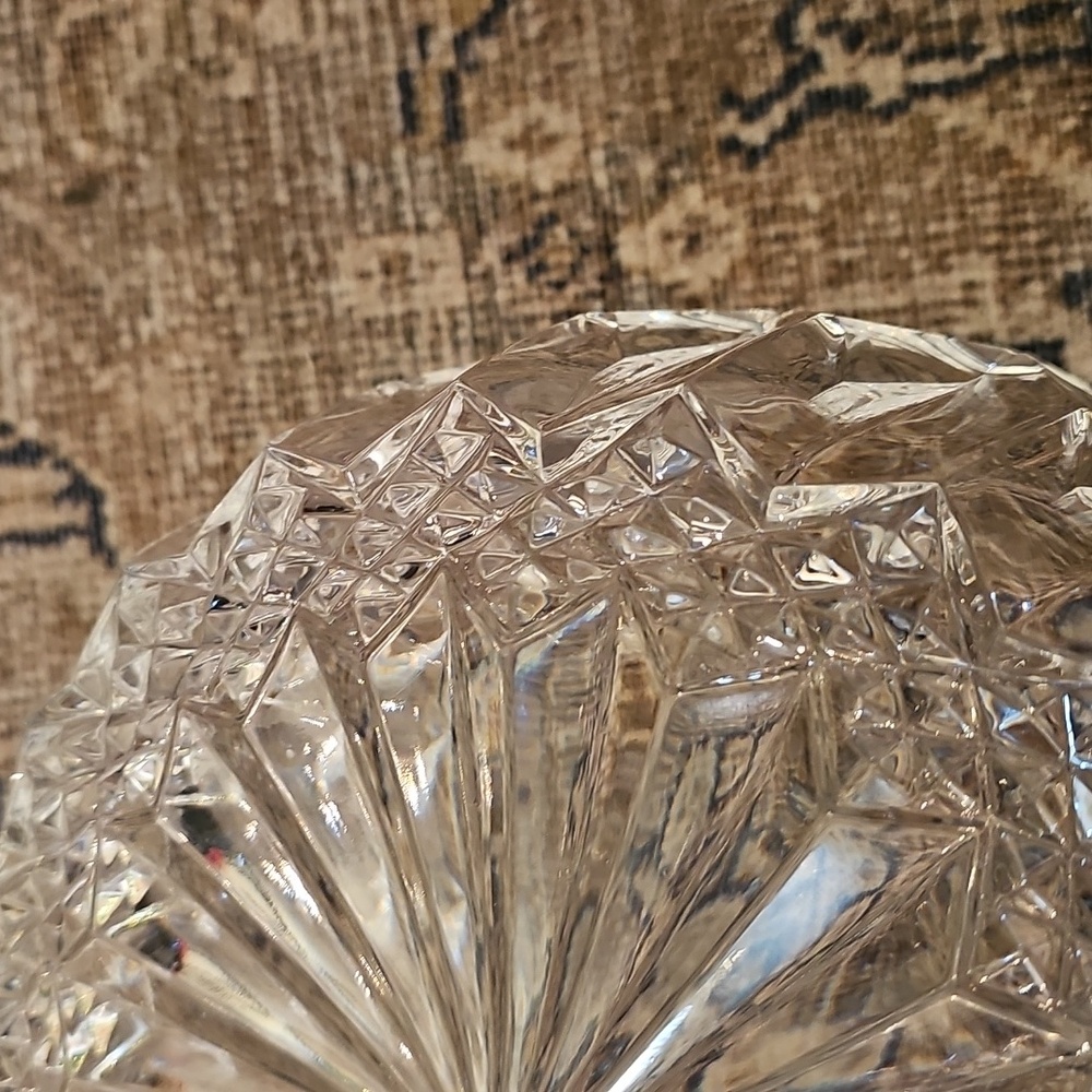 SALE! Vintage Crystal Serving Bowl - Picture 11 of 11